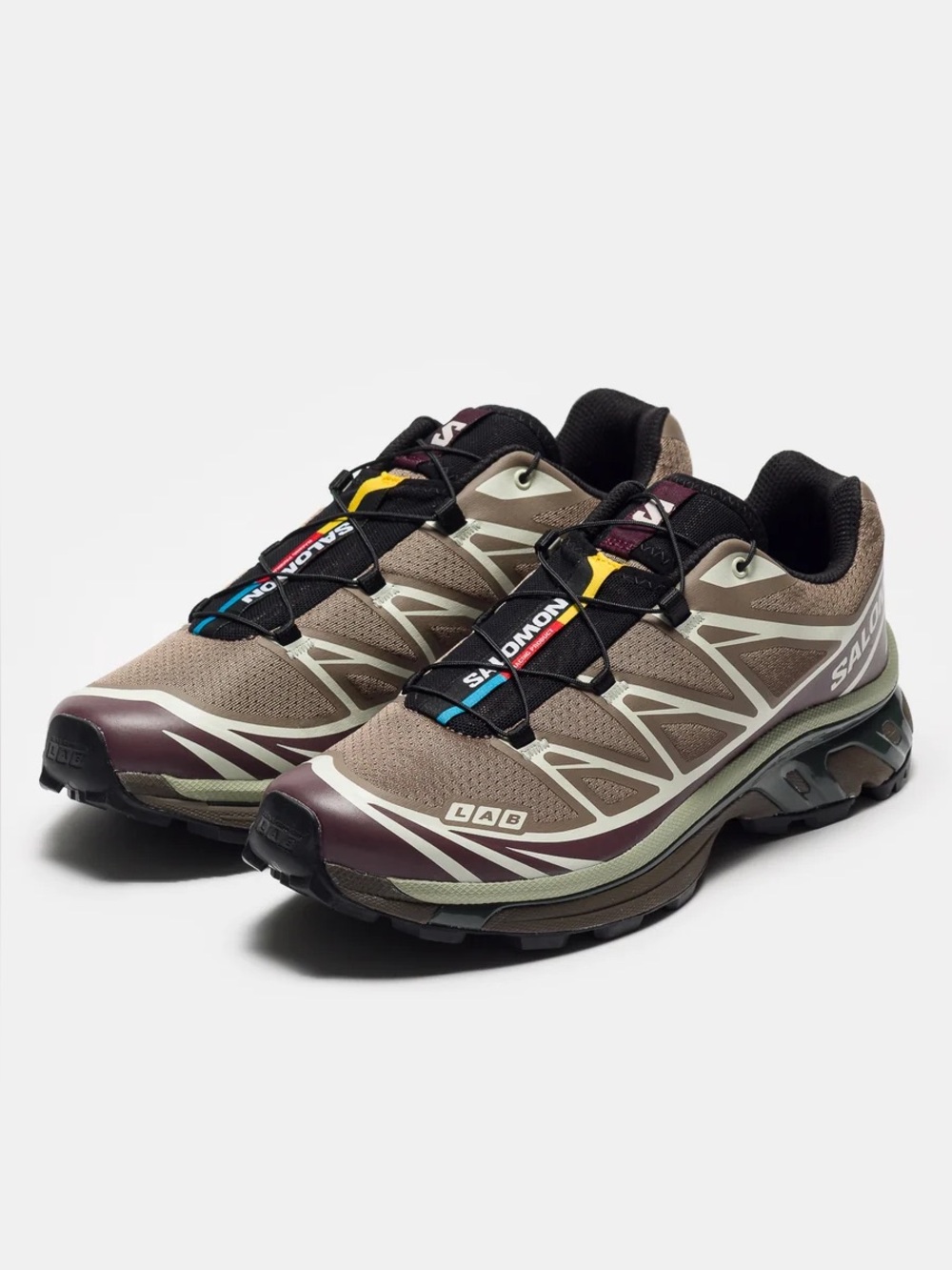 New Salomon XT-6 Women 6.5 in Walnut/Huckleberry/Urban Chic